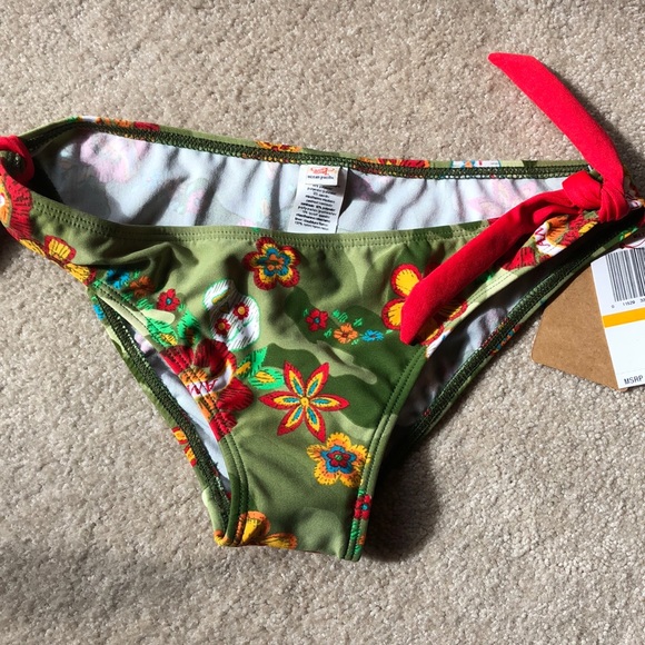 Ocean Pacific floral Swim bottom Size S - Picture 3 of 7